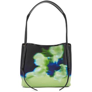 Dries Van Noten + Large Black Printed Canvas Tote