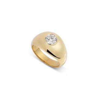 Jessie Thomas Jewellery + Larger Gold Bombe with a Brilliant Diamond