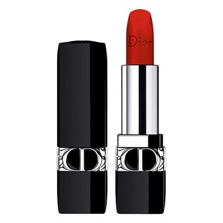 Dior + Rouge Dior Refillable Lipstick in 999 Velvet