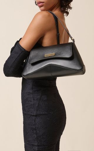 Balenciaga + Medium Street Leather Flap Bag