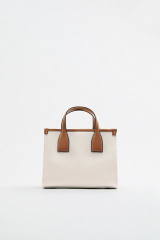 Zara + Canvas Mini Tote Bag