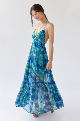 Urban Outfitters + Tallulah Floral Halter Maxi Dress