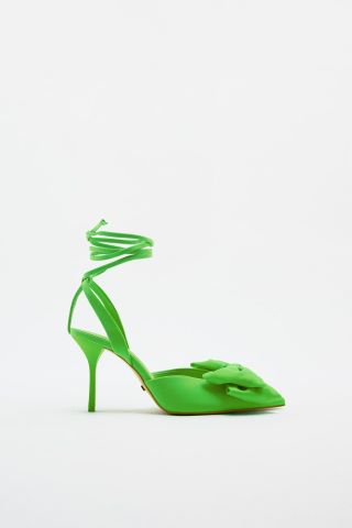 Zara + Slingback Shoes With Bow