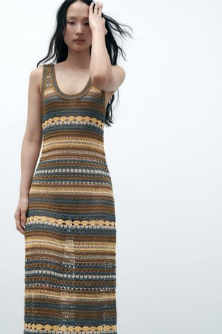 Zara + Crochet Dress