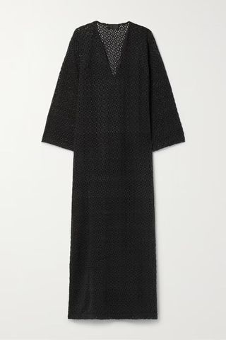 Nili Lotan + Della Crocheted Cotton Midi Dress