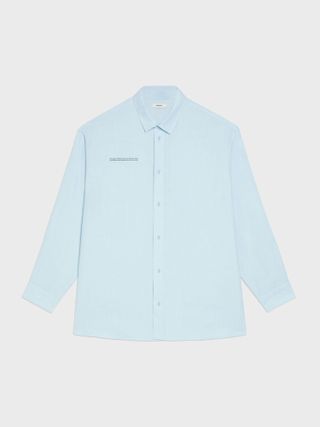 Pangaia + Aloe Linen Collared Long Sleeve Shirt