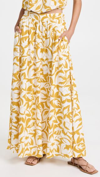 Madewell + Shirred Simple Maxi Skirt
