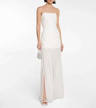 Rotate Birger Christensen + Bridal Leia Ruched Maxi Dress