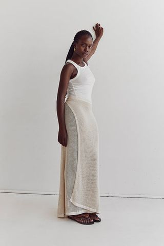 Dissh + Ophelia Natural Crochet Wrap Skirt