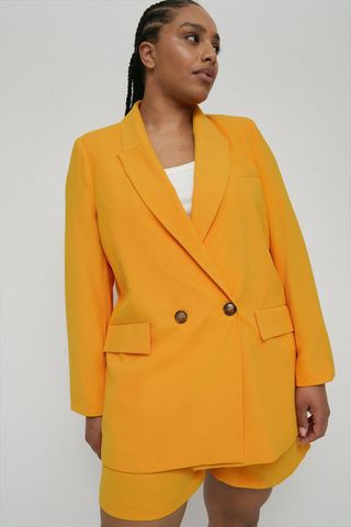 Warehouse + Relaxed Double Breasted Blazer