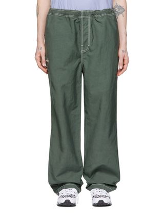 Stüssy + Green Nylon Trousers
