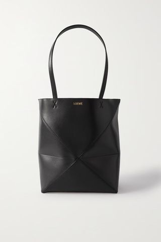 Loewe + Puzzle Fold Tote in Shiny Calfskin