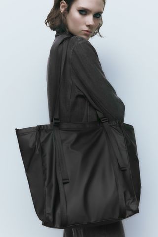 Zara + Matte Effect Tote Bag