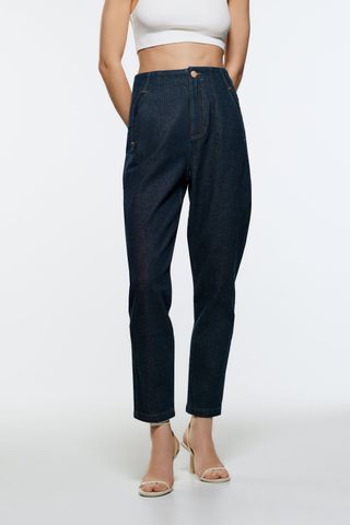 Zara + Z1975 High Rise Tailor Fit Jeans