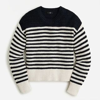 J.Crew + Oversized Crewneck Sweater in Stripe