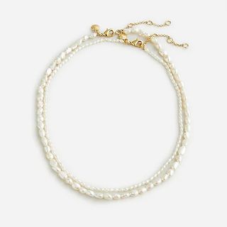 J.Crew + Double-Strand Freshwater Pearl Necklace