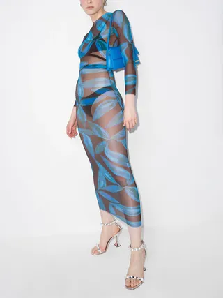 Louisa Ballou + Sublime Flower-Print Dress