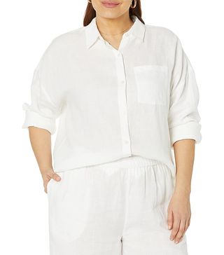 The Drop + India Relaxed Linen Loose-Fit Shir