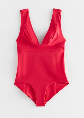 & Other Stories + V-Cut Swimsuit