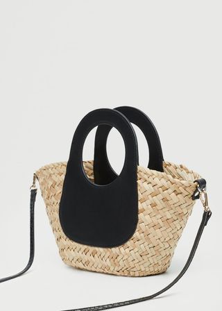 Mango + Double Strap Mini Basket Bag