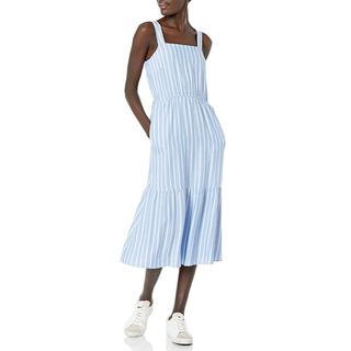 Amazon Essentials + Fluid Twill Tiered Midi Summer Dress