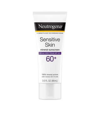 Neutrogena + Sensitive Skin Mineral Sunscreen Lotion with Broad Spectrum SPF 60+