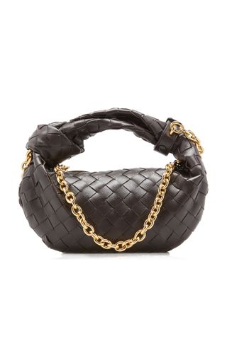 Bottega Veneta + The Mini Jodie Chain-Embellished Leather Bag