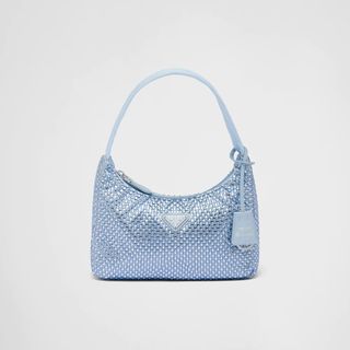 Prada + Embellished Satin Mini-Bag