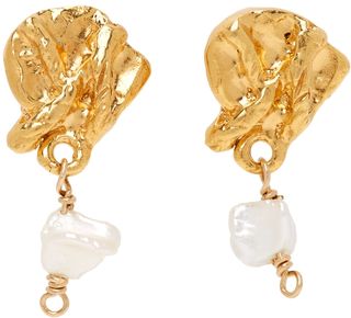 Alighieri + Gold Streaming Pearl Earrings
