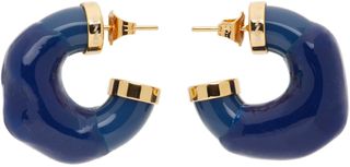 Sunnei + Blue Rubberized Earrings