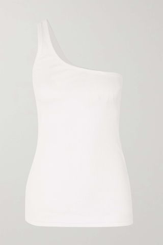 Isabel Marant + Tresia One-Shoulder Ribbed Cotton-Jersey Tank