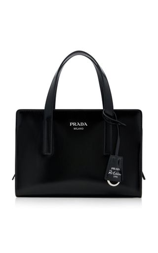 Prada + Carolyn Small Leather Top Handle Bag