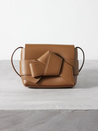 Acne Studios + Musubi Mini Leather Cross-Body Bag