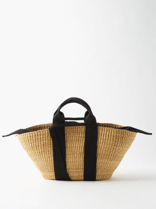 Muuñ + George Woven Basket Bag