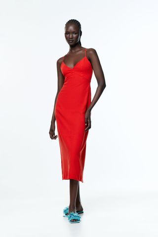 Zara + Slip Dress in Linen