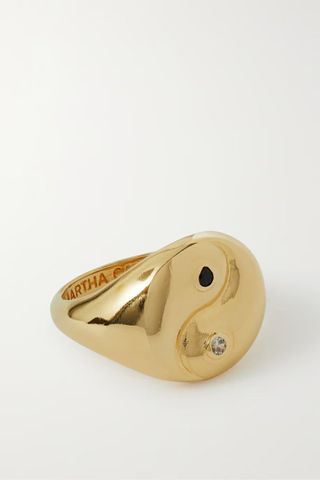 Martha Calvo + Yin & Yang Gold-Plated Ring