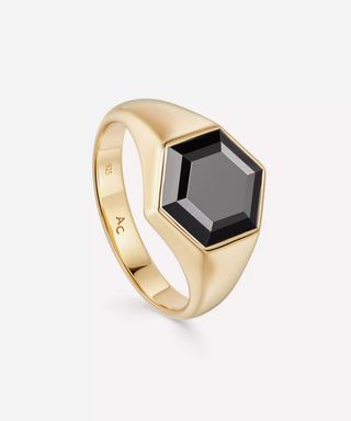 Astley Clarke + 18ct Gold Plated Signet Ring