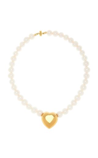 Timeless Pearly + Gold Heart Pearly Necklace