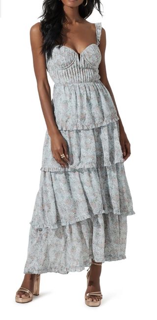 Astr the Label + Tiered Floral Maxi Dress
