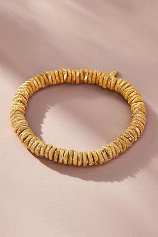 By Anthropologie + Textured Shimmering Stretch Bracelet
