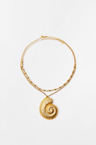 Zara + Large Snail Necklace