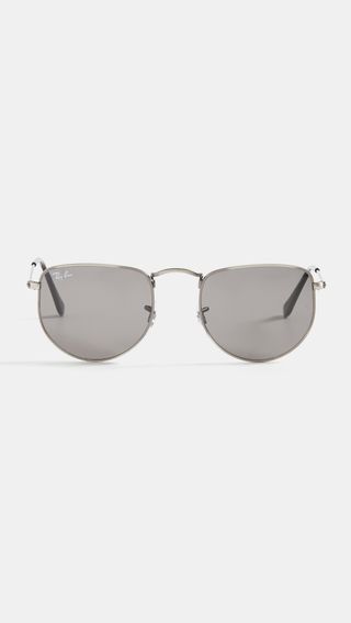 Ray-Ban + Elon Rectangular Metal Sunglasses
