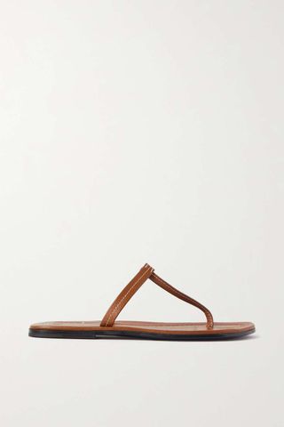 Toteme + The T-Strap Leather Sandals