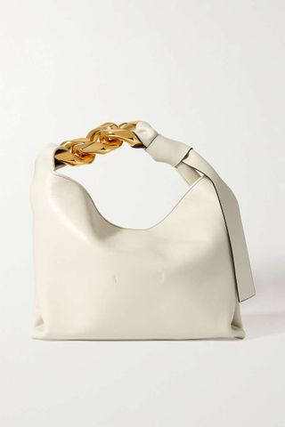 Jw Anderson + Small Chain-Embellished Leather Shoulder Bag