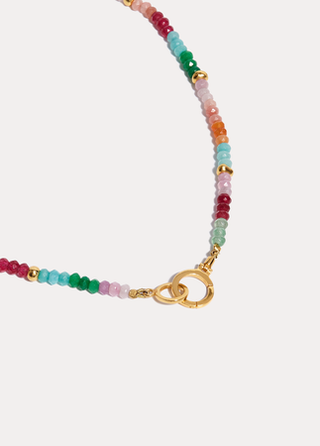 Nue Hoops + Iris Gold Necklace