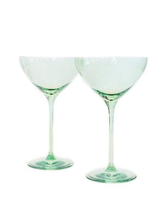 Estelle Colored Glass + Set of 2 Martini Glasses