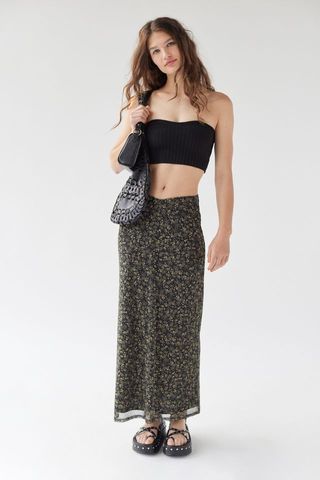 Urban Outfitters + Gwen V-Front Midi Skirt