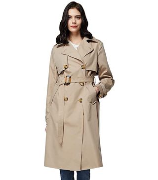 Orolay + 3/4 Length Double Breasted Trench Coat