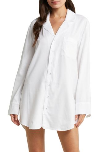 Skims + Hotel Cotton Blend Sleep Shirtdress