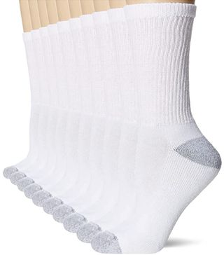 Hanes + 10-Pair Value Pack Crew Socks
